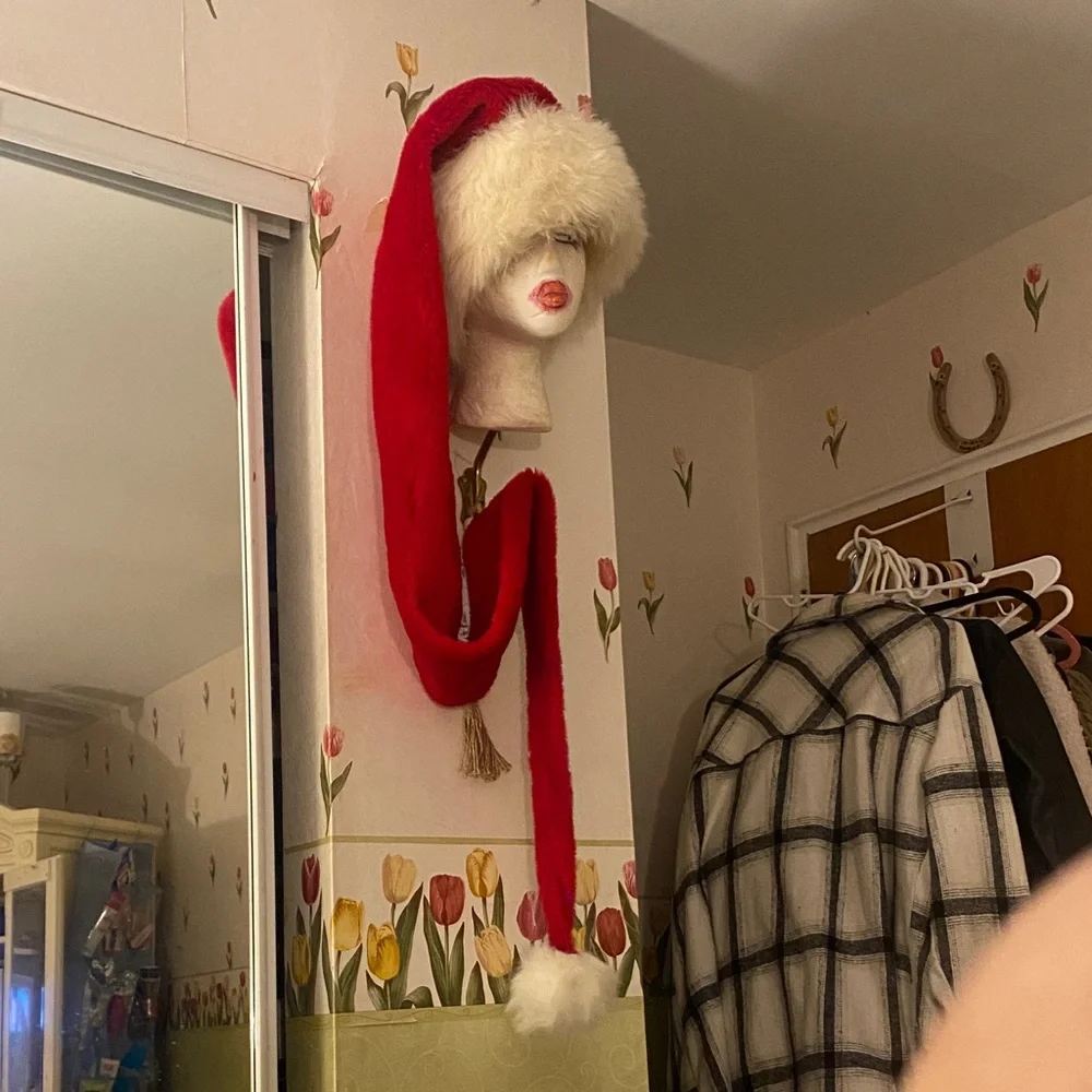 Luxurious Red and White Santa Hat